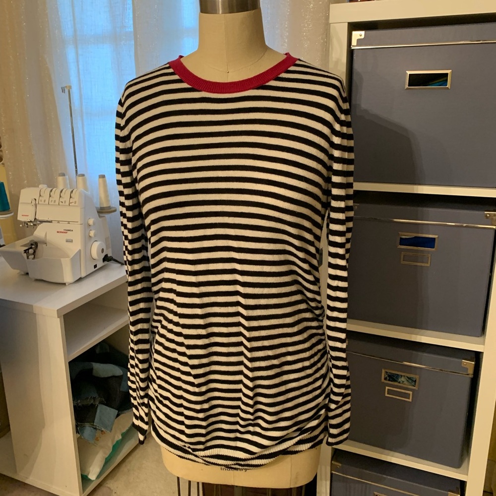 Motherhood maternity striped sweater